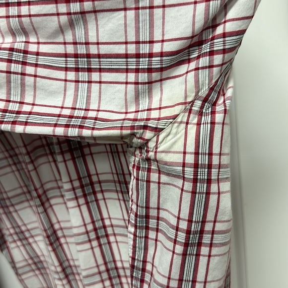 Express Extra Slim Fit Red Plaid Button Up - Picture 6 of 6